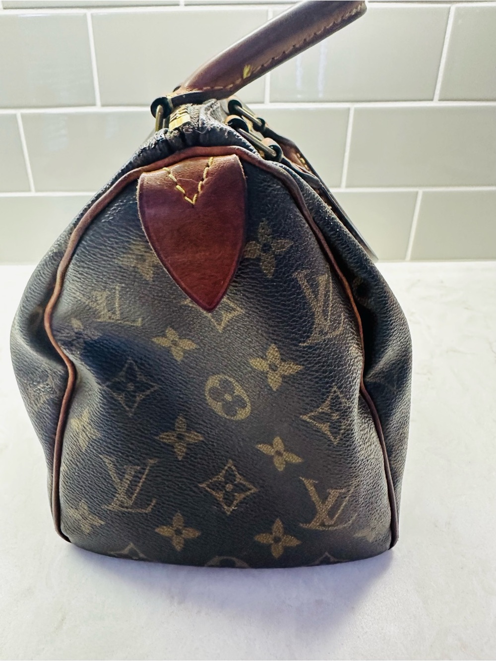 Vintage Louis Vuitton Monogram Speedy-style handbag, 10" W × 7" H × 7" D - Picture 6 of 16